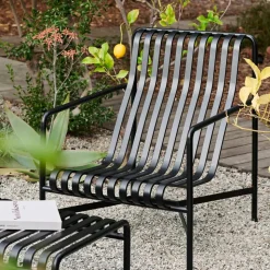 Palissade High loungefåtölj Anthracite