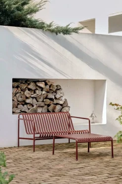 Palissade loungesoffa Iron red