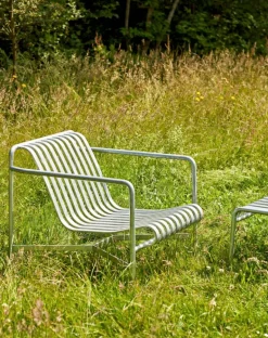 Palissade Low loungefåtölj Hot galvanised