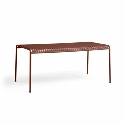Palissade matbord 170x90 cm Iron red