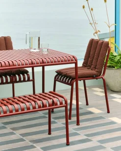 Palissade matbord 170x90 cm Iron red