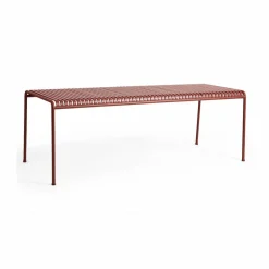 Palissade matbord 220x90 cm Iron red