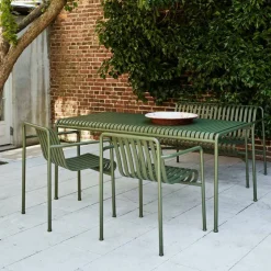 Palissade matgrupp 2 Dining karmstol + bänk 170x90 cm olive