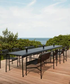 Palissade matgrupp 2 Dining karmstol + bänk 170x90 cm anthracite