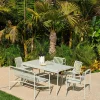 Palissade matgrupp 2 Dining karmstol + bänk 170x90 cm sky grey