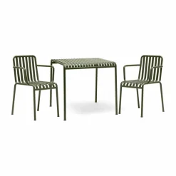 Palissade matgrupp 2 karmstolar 82 5x90 cm olive