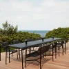 Palissade matgrupp 2 stolar + bänk 170x90 cm - Anthracite