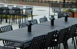Palissade matgrupp 4 stolar 170x90 cm - Anthracite