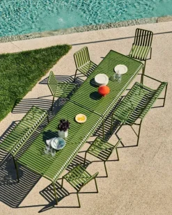 Palissade matgrupp 6 stolar 170x90 cm olive