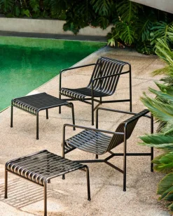 Palissade Ottoman fotpall Anthracite