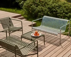 Palissade Ottoman fotpall Olive