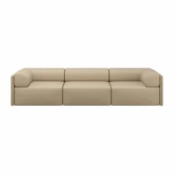 Palo Block 3-sits soffa med armstöd Low 295 cm Beige