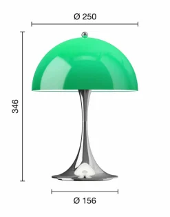 Panthella 250 portabel bordslampa V3 Original Opal Green