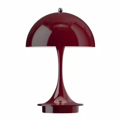 Panthella 160 Portable v3 bordslampa Opaque burgundy