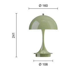 Panthella 160 Portable v3 bordslampa Green