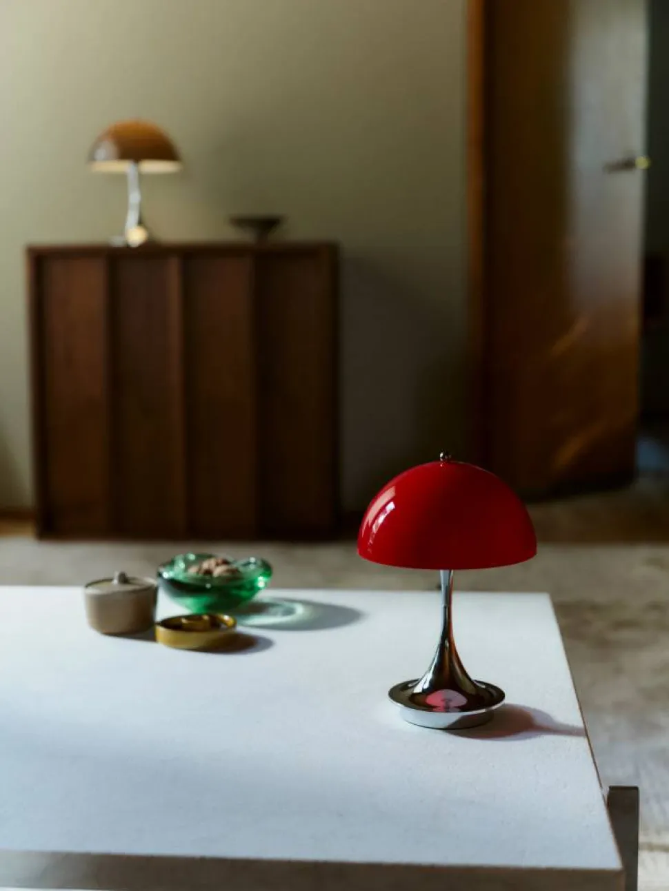 Panthella 160 Portable v3 bordslampa Original Opal Red