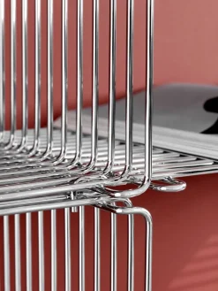 Panton Wire Extended hylla 70x34 8x34 8 cm Chrome