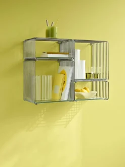 Panton Wire Half Height hylla 34 8x17 2x25 7 cm Chrome