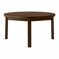 Passage soffbord Mörkbetsad ek Ø70 cm
