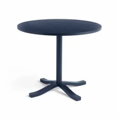 Pastis Table matbord Ø90 Steel blue lacquered ash