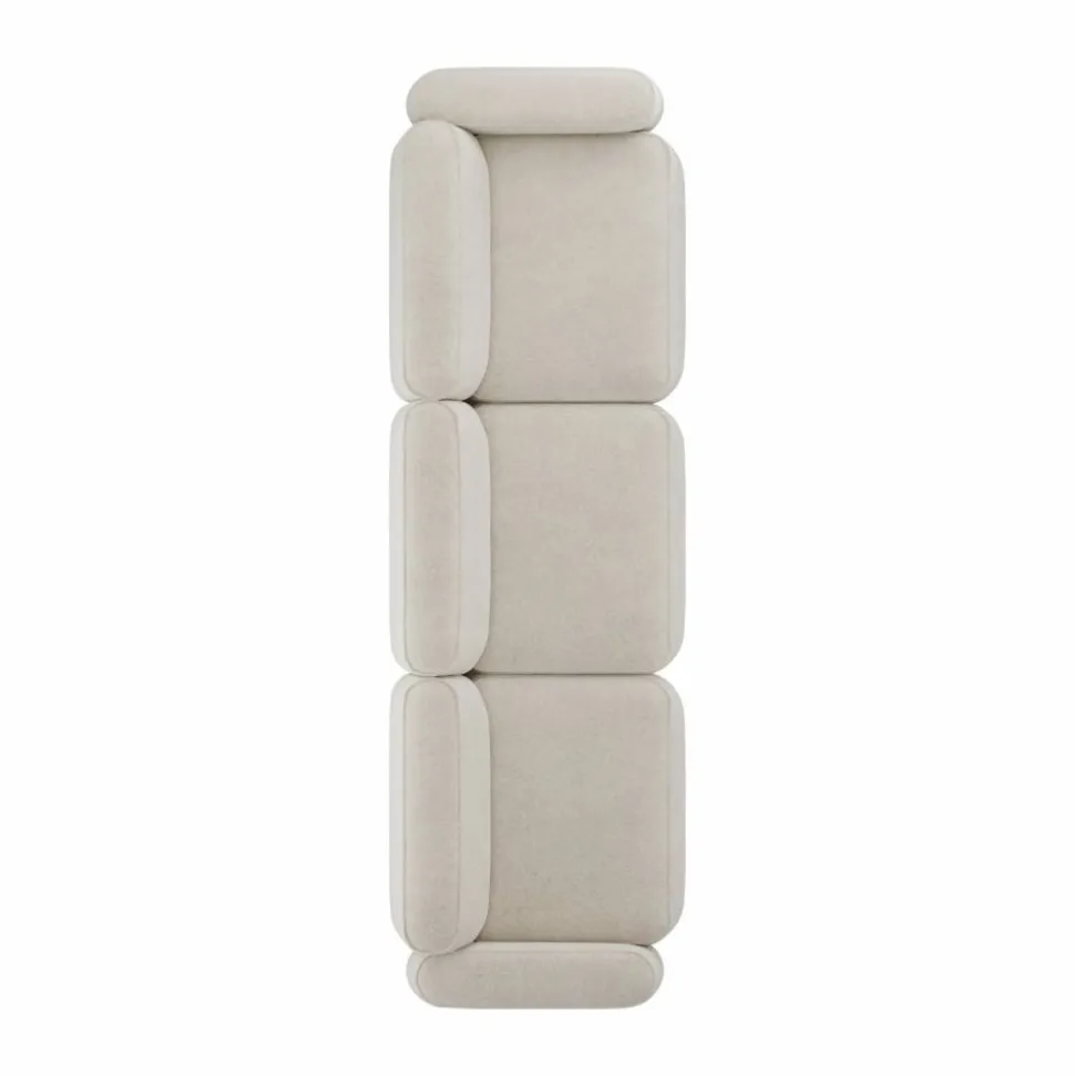 Patch 3-sits soffa Spiral 21 Chalk