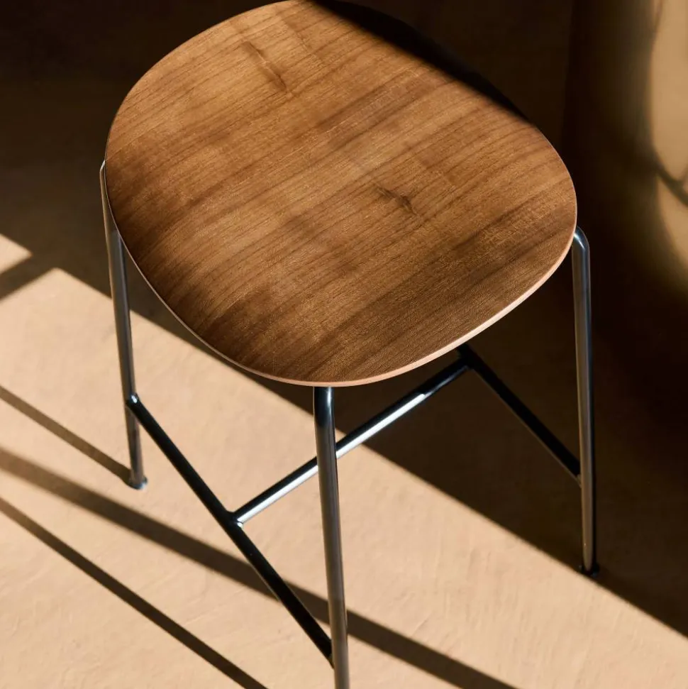 Pavilion AV38 barpall 79 cm Black-lacquered walnut