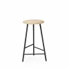 Pebble barpall ask olja h.65 svart stativ
