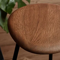 Pebble barpall ek rökt h.65 svart stativ