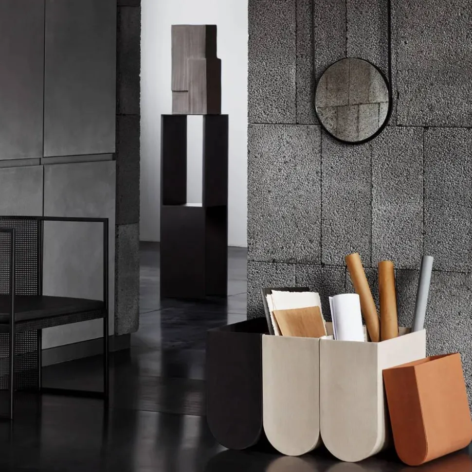 Pedestal sidobord Black