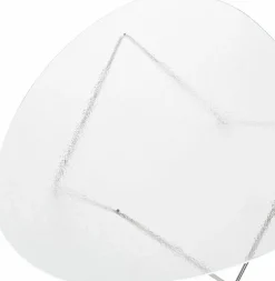 Pedrera soffbord Krom-strukturglas transparent