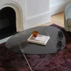 Pedrera soffbord Krom-strukturglas smoke