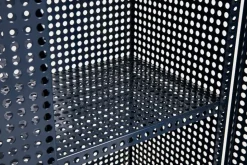 Perforated Cabinet skåp large Steel blue