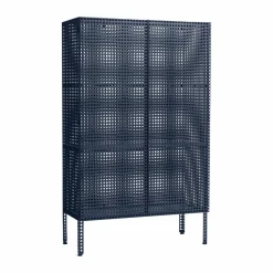 Perforated Cabinet skåp large Steel blue