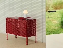 Perforated Cabinet skåp small Wine red