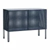 Perforated Cabinet skåp small Steel blue