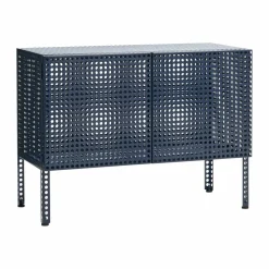 Perforated Cabinet skåp small Steel blue