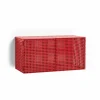 Perforated Cabinet väggskåp small Wine red