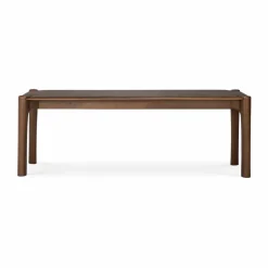 PI bänk 126x35 cm Lackad teak brown