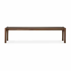 PI bänk 186x35 cm Lackad teak brown