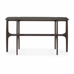 PI konsollbord Teak dark brown 140x42 cm