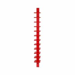 Pilaster vägghylla Röd betsad