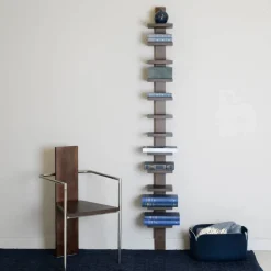 Pilaster vägghylla Grå betsad