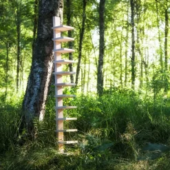 Pilaster vägghylla Naturlackad björk