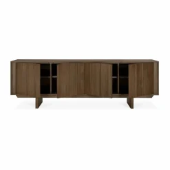 Pillar sideboard Wild brown teak 220 cm