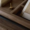 Pira G2 hyllsystem F C B Black/Walnut 256-264 cm