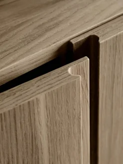 Pira G2 hyllsystem F C B White/Oak 240-247 cm