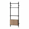 Pira G2 hyllsystem W B Black/Walnut