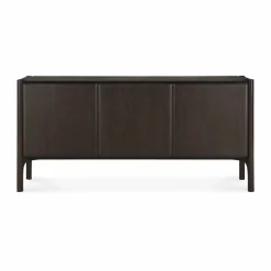 PI Sideboard Teak dark brown 3 dörrar
