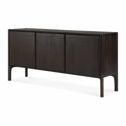 PI Sideboard Teak dark brown 3 dörrar