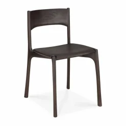 PI stol Dark brown teak